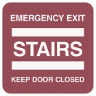 Emergency Exit Stairs Keep Door Closed