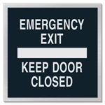 Emergency Exit Keep Door Closed