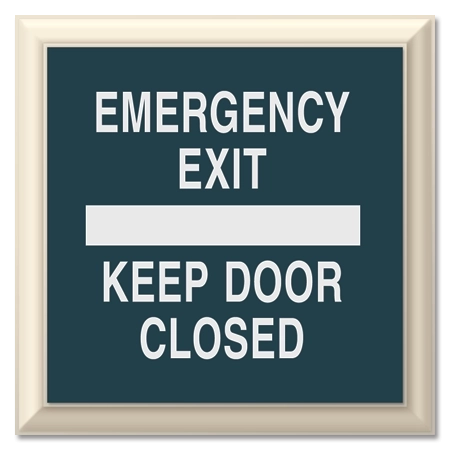 Emergency Exit Keep Door Closed
