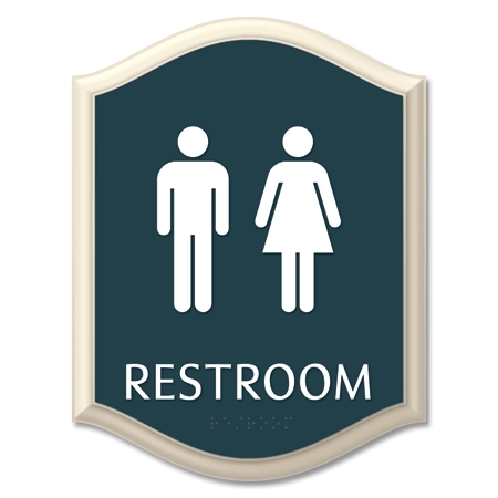 Restroom w/Unisex Symbols
