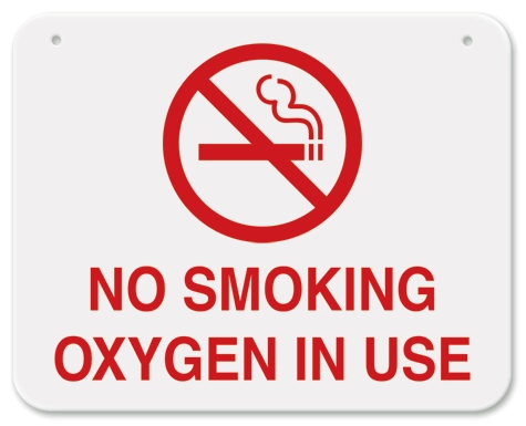 No Smoking Oxygen In Use
