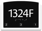 Room Number Sign w/Symbols