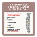 NYC Elevator Emergency with Map Signs