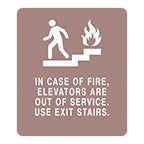 In Case of Fire Signs