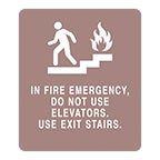 In Fire Emergency Signs