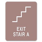 Stairway Identification for Washington, DC Signs